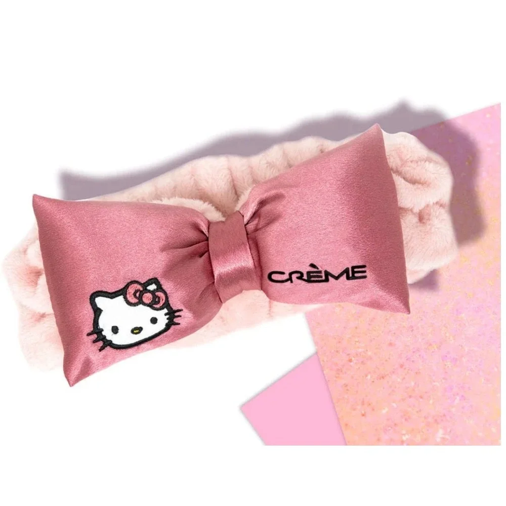 The Creme Shop x Hello Kitty - Pink‎ Satin Plush Spa Headband